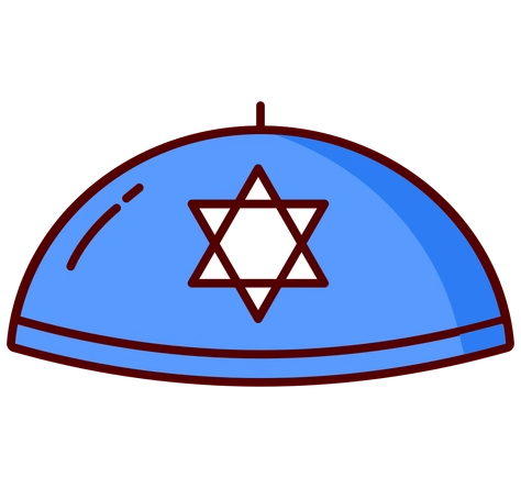 Blue Kippah